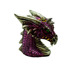 Purple Dragon Bust Back flow Incense Burner